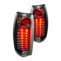 1999 - 2000 Cadillac Escalade LED Tail Lights - Black