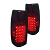 1988 - 1998 Chevy C/K Series LED Tail Lights - Red/Smoke