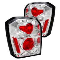 2007 - 2012 Dodge Caliber Euro Style Tail Lights - Chrome