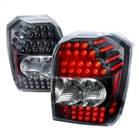 2007 - 2012 Dodge Caliber LED Tail Lights - Black