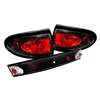 2003 - 2005 Chevy Cavalier Euro Style Tail Lights - Black