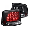 2006 - 2008 Dodge Charger LED Tail Lights - Black