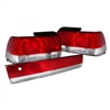 1993 - 1997 Toyota Corolla Euro Style Tail Lights - Red/Clear