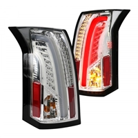 2003 - 2007 Cadillac CTS LED Light Bar Tail Lights - Chrome