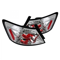 2006 - 2011 Honda Civic 2Dr Euro Style Tail Lights - Chrome