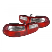 1992 - 1995 Honda Civic HB OEM Style Tail Lights - Red/Clear