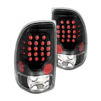 1997 - 2004 Dodge Dakota LED Tail Lights - Black