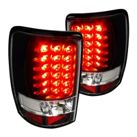 2000 - 2006 Chevy Tahoe (Lift Gate) LED Tail Lights - Black