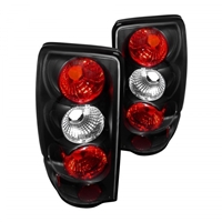 2000 - 2006 Chevy Tahoe (Lift Gate) Euro Style Tail Lights - Black