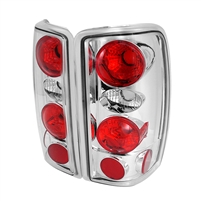 2000 - 2006 GMC Yukon (Lift Gate) Euro Style Tail Lights - Chrome