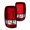 2000 - 2006 GMC Yukon (Lift Gate) LED Light Bar Tail Lights - Red