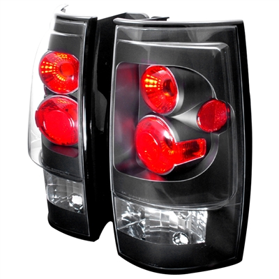 2007 - 2014 Chevy Tahoe Euro Style Tail Lights - Black