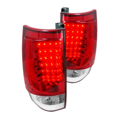 2007 - 2014 Chevy Tahoe LED Tail Lights - Red