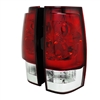 2007 - 2014 Chevy Tahoe Euro Style Tail Lights - Red/Clear