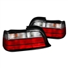 1992 - 1998 BMW 3-Series E36 2Dr Euro Style Tail Lights - Red/Clear