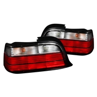 1992 - 1998 BMW 3-Series E36 2Dr Euro Style Tail Lights - Red/Clear