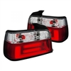 1992 - 1998 BMW 3-Series E36 4Dr LED Light Bar Tail Lights - Red/Clear