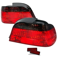 1995 - 2001 BMW 7-Series E38 Euro Style Tail Lights - Red/Smoke