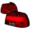 2001 - 2003 BMW 5-Series E39 4Dr LED Light Bar Tail Lights - Red