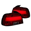 1997 - 2000 BMW 5-Series E39 4Dr LED Light Bar Tail Lights - Red/Smoke