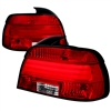 1997 - 2000 BMW 5-Series E39 4Dr LED Light Bar Tail Lights - Red