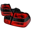 1999 - 2001 BMW 3-Series E46 4Dr Euro Style Tail Lights - Red/Smoke