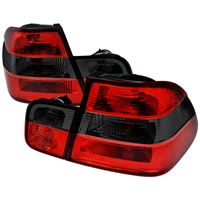 1999 - 2001 BMW 3-Series E46 4Dr Euro Style Tail Lights - Red/Smoke