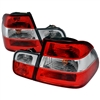 1999 - 2001 BMW 3-Series E46 4Dr Euro Style Tail Lights - Red/Clear