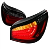 2004 - 2007 BMW 5-Series E60 LED Light Bar Tail Lights - Red/Smoke