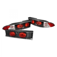 1995 - 1999 Mitsubishi Eclipse Euro Style Tail Lights - Black