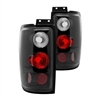 1997 - 2002 Ford Expedition Euro Style Tail Lights - Black