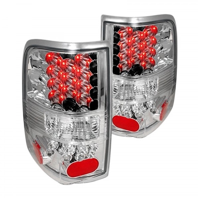 2004 - 2008 Ford F-150 Styleside LED Tail Lights - Chrome