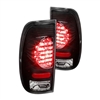 1997 - 2003 Ford F-150 Styleside LED Tail Lights - Black