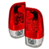 1999 - 2004 Ford Super Duty LED Tail Lights - Red