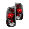 1999 - 2004 Ford Super Duty Euro Style Tail Lights - Black