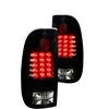 2008 - 2010 Ford Super Duty LED Tail Lights - Black/Smoke