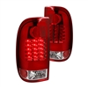 2011 - 2016 Ford Super Duty LED Tail Lights - Red