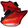 2015 - 2018 Ford Focus HB LED Light Bar Tail Lights - Red