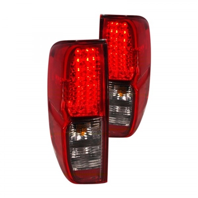 2005 - 2008 Nissan Frontier LED Tail Lights - Red/Smoke