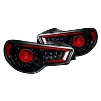 2012 - 2016 Scion FR-S LED Light Bar Sequential Tail Lights - Black