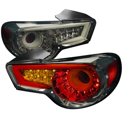 2012 - 2016 Scion FR-S LED Light Bar Tail Lights - Smoke