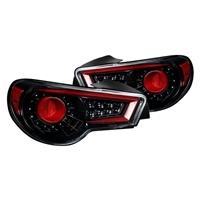 2012 - 2019 Subaru BRZ LED Light Bar Sequential Tail Lights - Black