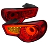 2012 - 2019 Subaru BRZ LED Light Bar Tail Lights - Red
