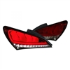 2010 - 2012 Hyundai Genesis Coupe LED Light Bar Sequential Tail Lights - Red/Smoke