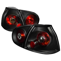 2006 - 2009 Volkswagen Golf Euro Style Tail Lights - Black