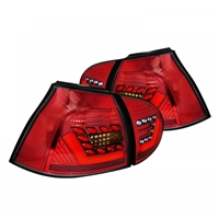 2006 - 2009 Volkswagen Golf HB LED Light Bar Tail Lights - Red