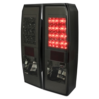 2006 - 2010 Hummer H3 LED Tail Lights - Smoke