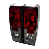 2006 - 2010 Hummer H3 Euro Style Tail Lights - Red/Smoke