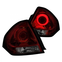 2006 - 2013 Chevy Impala LED Light Bar Tail Lights - Red/Smoke