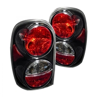 2002 - 2004 Jeep Liberty Euro Style Tail Lights - Black